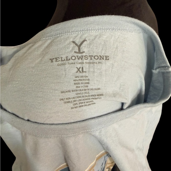 Yellowstone Dutton Ranch Light Blue Graphic Tee - Picture 3 of 3